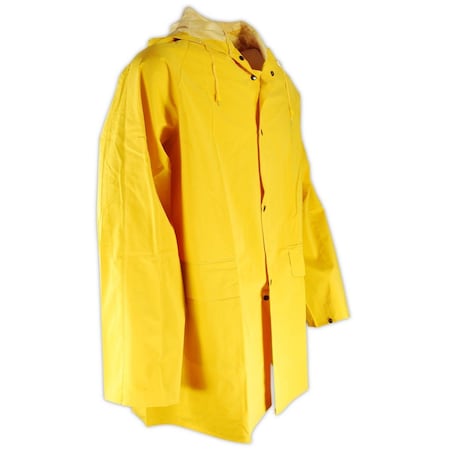 MAGID RainMaster PVC Supported 14 MIL Rain Jacket with Hood, M HJ7819-M